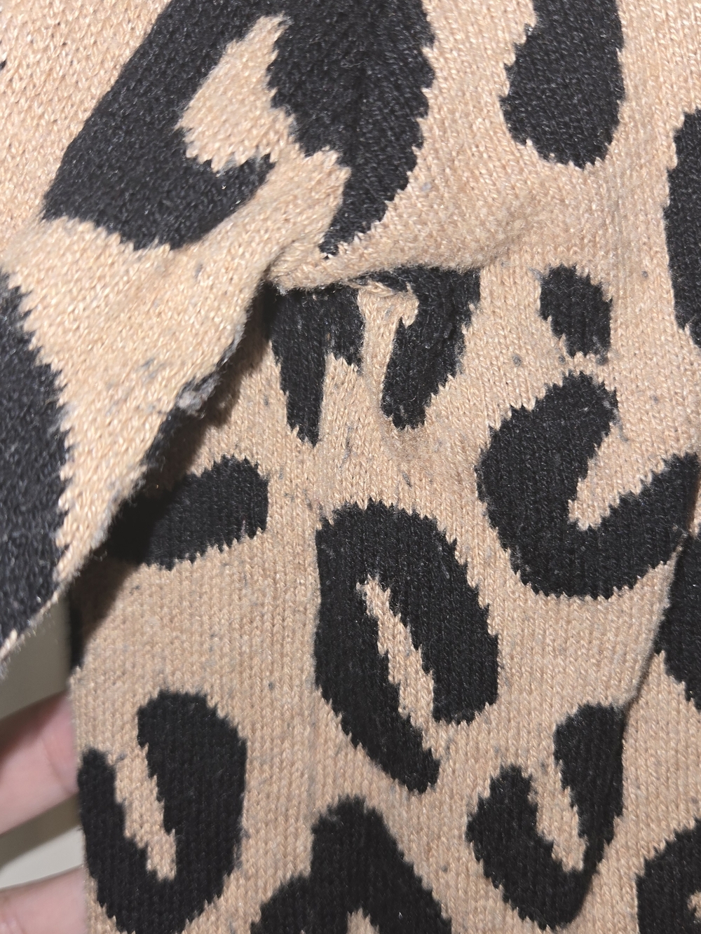 a new day Leopard-Print Crewneck Sweater in Beige and Black - Picture 2 of 3